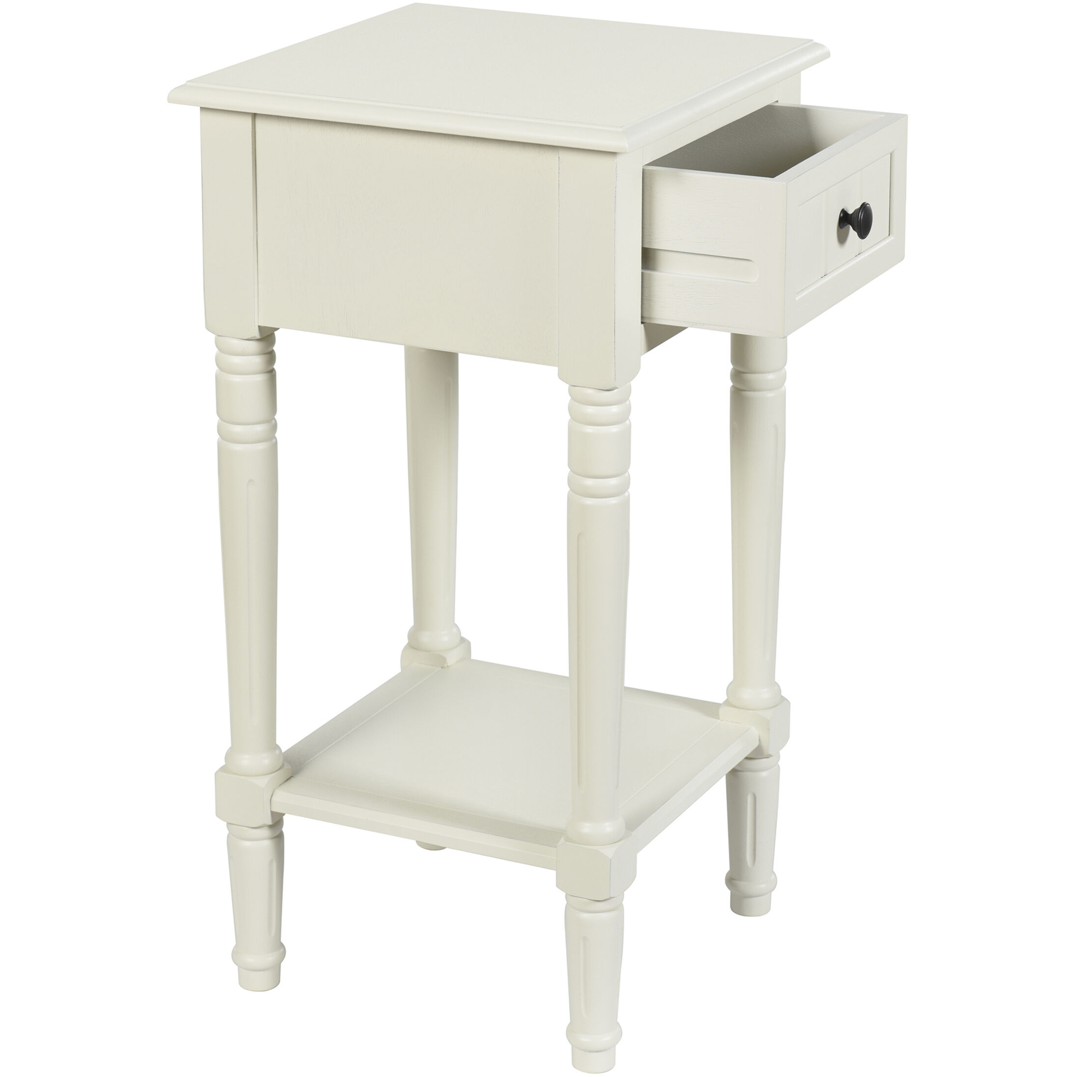 Hampton 28 X 14 inch Antique White End/Side Table