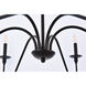 Rohan 6 Light 42 inch Matte Black Chandelier Ceiling Light