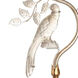 Crystal Bird 27 inch 100.00 watt Silver and Gold Table Lamp Portable Light, Left