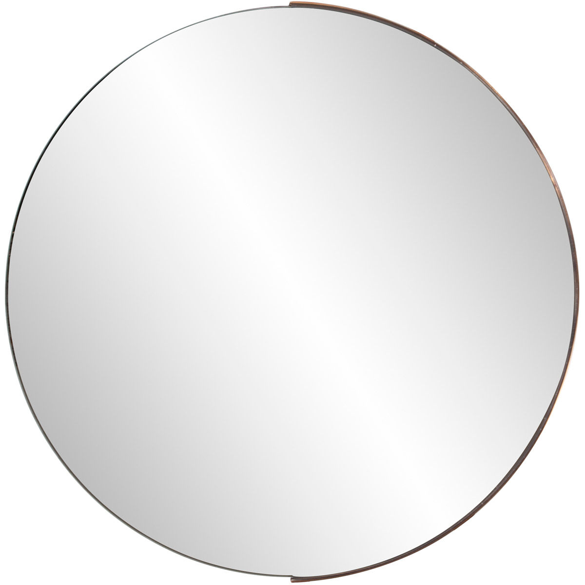 Dante 30 X 30 inch Polished Rose Gold Wall Mirror