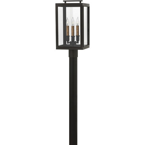 Sutcliffe LED 20 inch Oil Rubbed Bronze with Antique Copper Outdoor Post Mount Lantern
