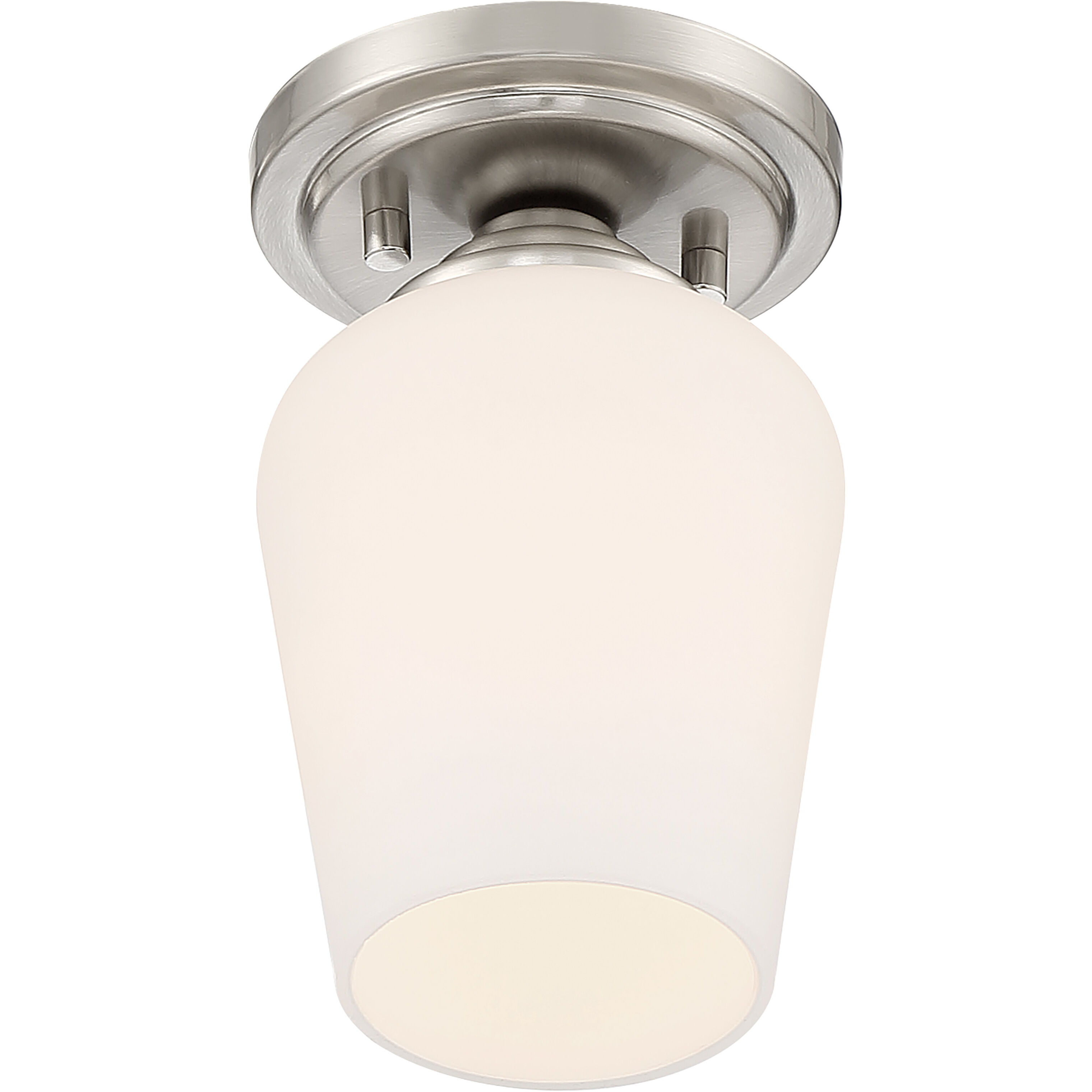 Shyloh 1 Light 4.88 inch Brushed Nickel Pendant / Semi Flush Ceiling Light