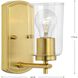 Adley 1 Light 5 inch Satin Brass Bath Vanity Wall Light