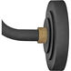 Foundry Dome Outdoor Barn Light in Textured Black, Gooseneck