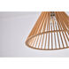 Canada 1 Light 16 inch Wood Single Pendant Lighting Ceiling Light