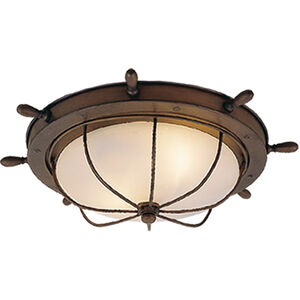 Orleans 2 Light 15 inch Antique Red Copper Outdoor Ceiling