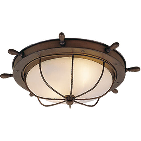 Orleans LED 15 inch Antique Red Copper Outdoor Ceiling
