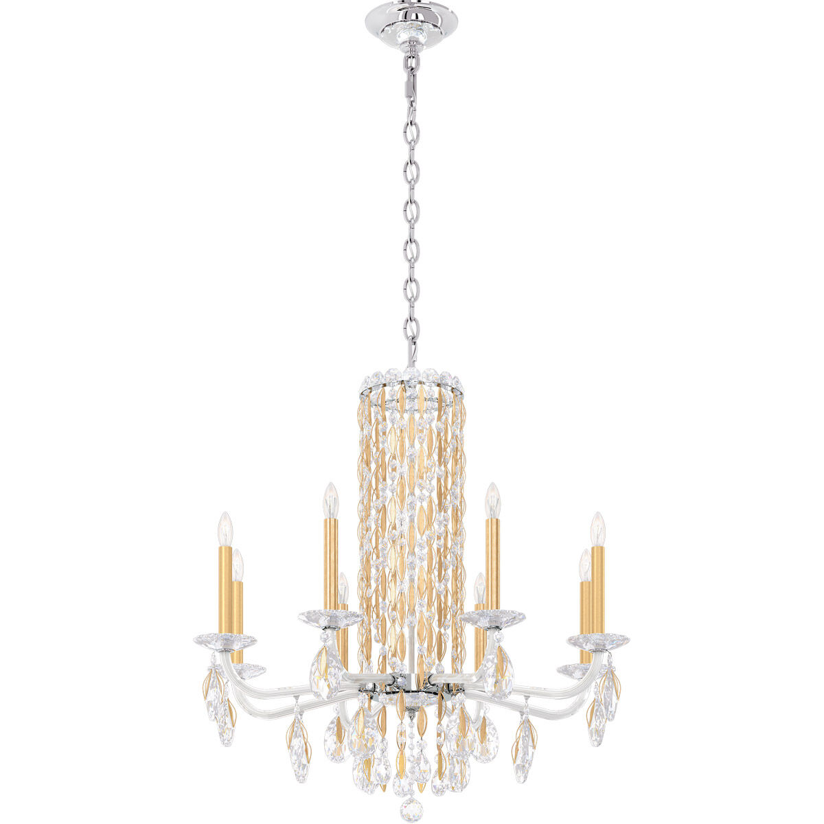 Siena 8 Light 30 inch White Chandelier Ceiling Light in Heritage