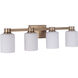 Bretton 4 Light 28 inch Satin Brass Vanity Light Wall Light