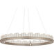Pleiades 1 Light 36 inch Contemporary Silver Leaf/Contemporary Silver/Clear Chandelier Ceiling Light, Medium