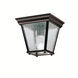 Independence 1 Light 7 inch Black Outdoor Flush & Semi Flush Mt