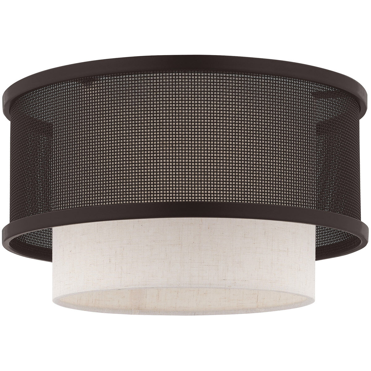 Braddock 1 Light 12 inch Bronze Flush Mount Ceiling Light