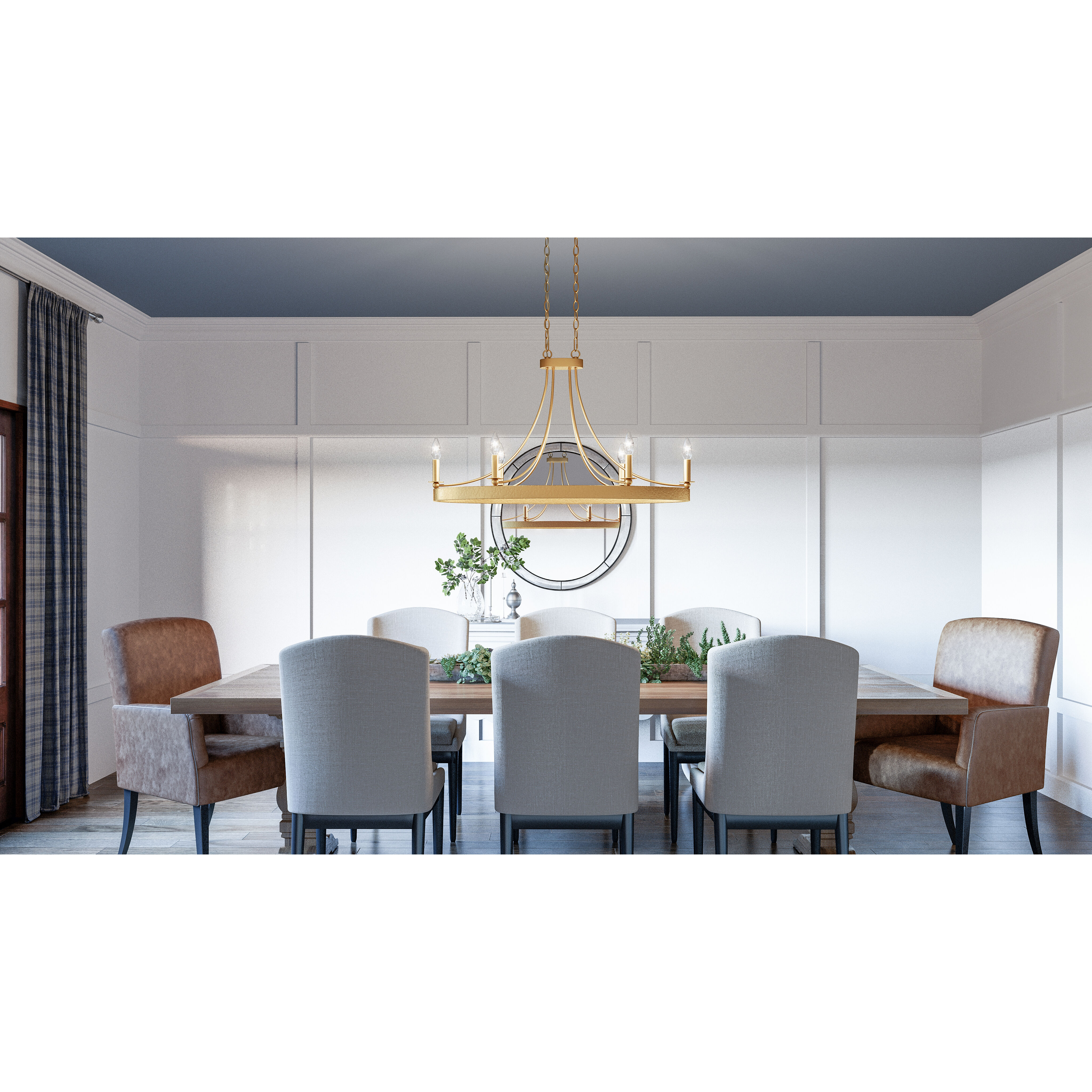 Aspyn 6 Light 36 inch Light Gold Island Light Ceiling Light