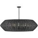Lisa McDennon Luca 8 Light 60 inch Black Chandelier Ceiling Light, Drum
