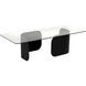 Varicka 66 X 30 inch Matte Black Coffee Table