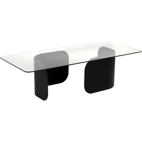 Varicka 66 X 30 inch Matte Black Coffee Table