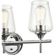 Ashford 3 Light 22 inch Chrome Vanity Light Wall Light