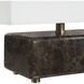 Cabo 11.25 inch Brown Emperador Marble Table Lamp Portable Light