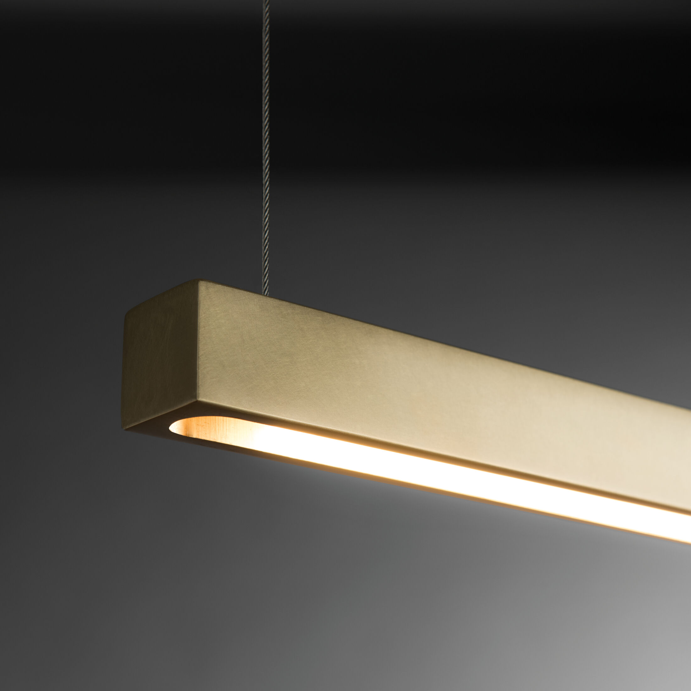 Art + Alchemy Ingot LED 1.25 inch Modern Brass Pendant Ceiling Light