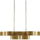 Grand Lotus 6 Light 50.5 inch Antique Gold Leaf Chandelier Ceiling Light