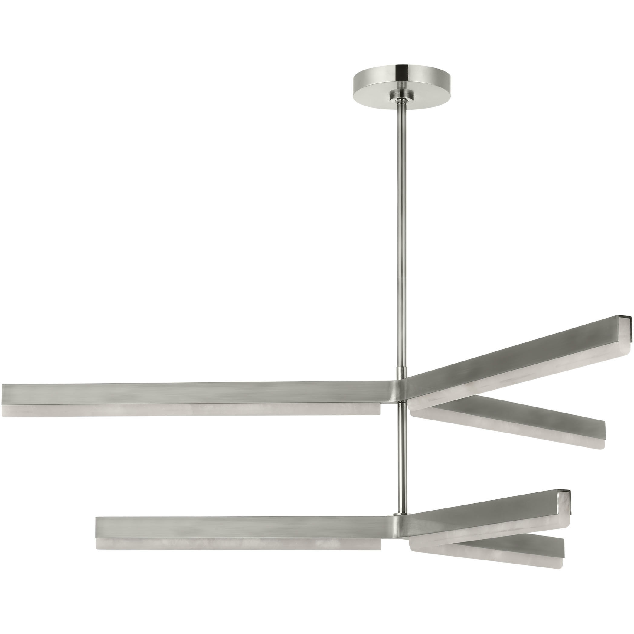 Kelly by Kelly Wearstler Linea LED 56 inch Antique Nickel Two Tier Chandelier Ceiling Light