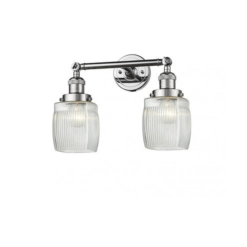 Franklin Restoration Colton 2 Light 16 inch Polished Chrome Bath Vanity Light Wall Light, Franklin Restoration