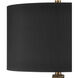 Baroque 33 inch 150 watt Antique Brass Table Lamp Portable Light