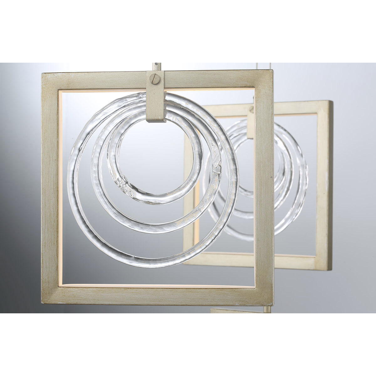 Corinna LED 3 inch Antique Silver Chandelier Ceiling Light