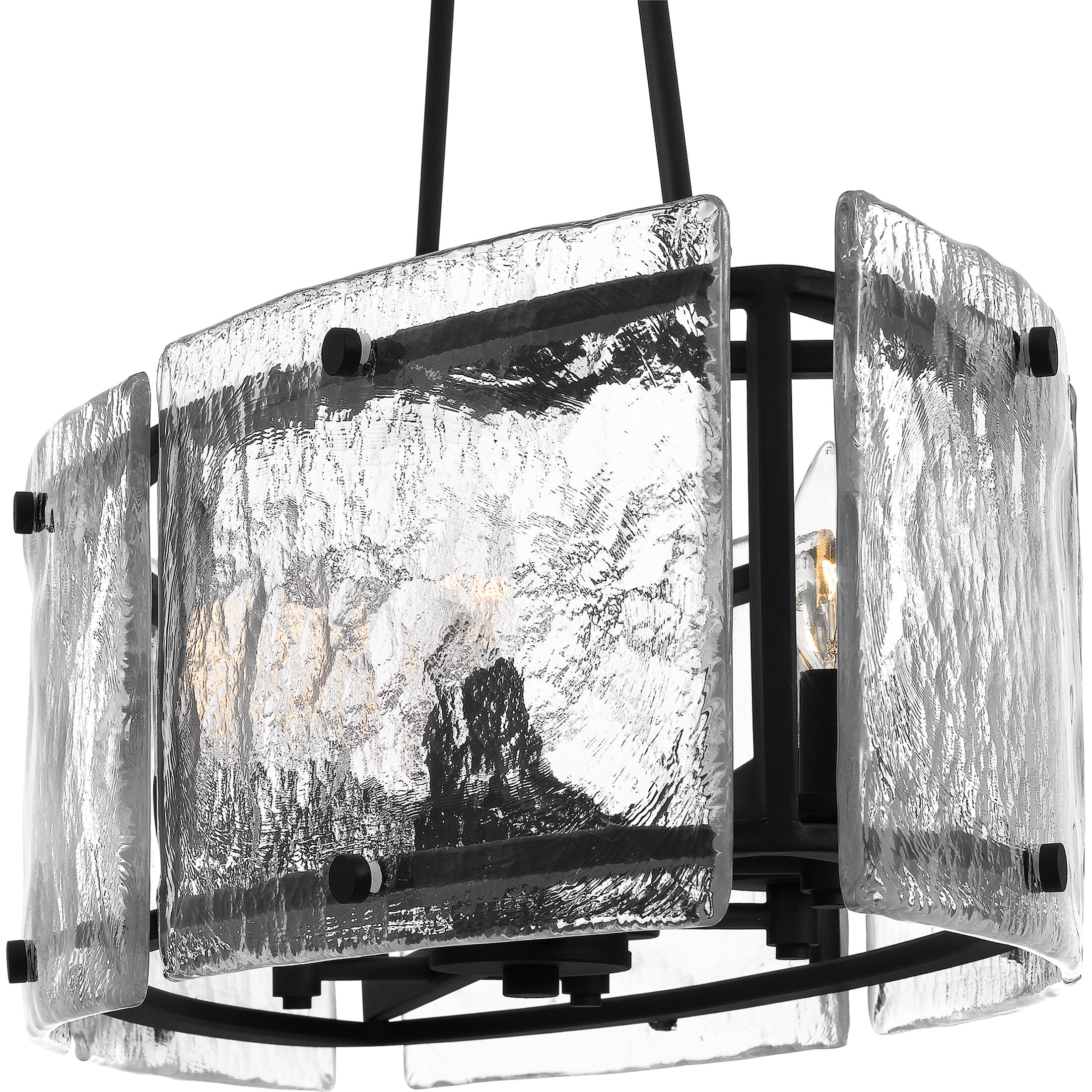 Fortress 6 Light 39 inch Earth Black Island Light Ceiling Light