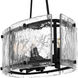Fortress 6 Light 39 inch Earth Black Island Light Ceiling Light
