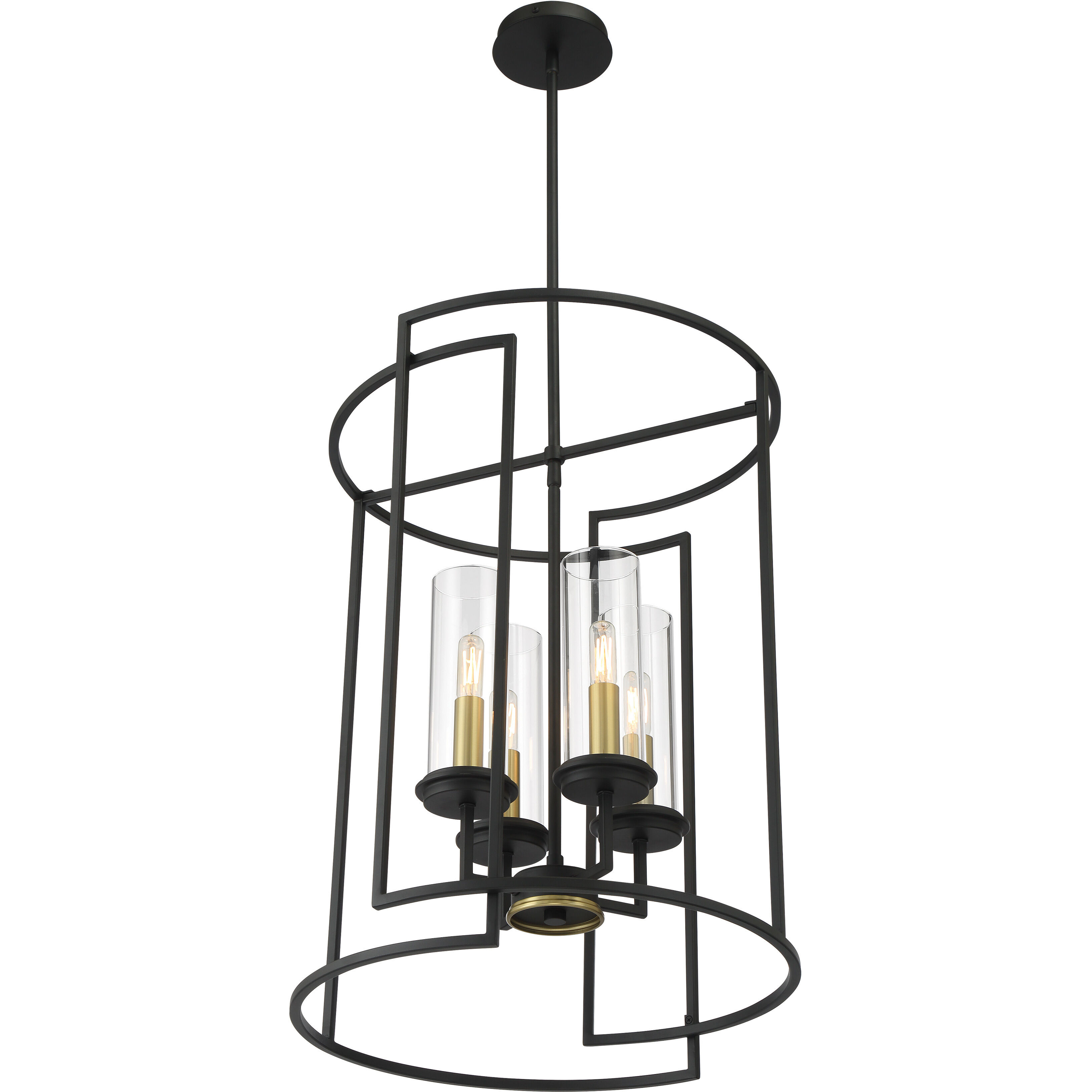 Hillstone 4 Light 18.5 inch Soft Brass And Sand Coal Pendant Ceiling Light