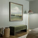 Vivienne 64 inch 100 watt White Marble and Polished Brass Floor Lamp Portable Light