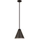 Eaton 1 Light 12 inch Bronze Plate Pendant Ceiling Light