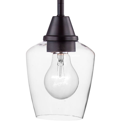 Goblet LED 5 inch Oil Rubbed Bronze Mini Pendant Ceiling Light in Bronze and Antique Brass