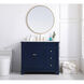 Wesley 42 X 22 X 35 inch Blue Vanity Sink Set