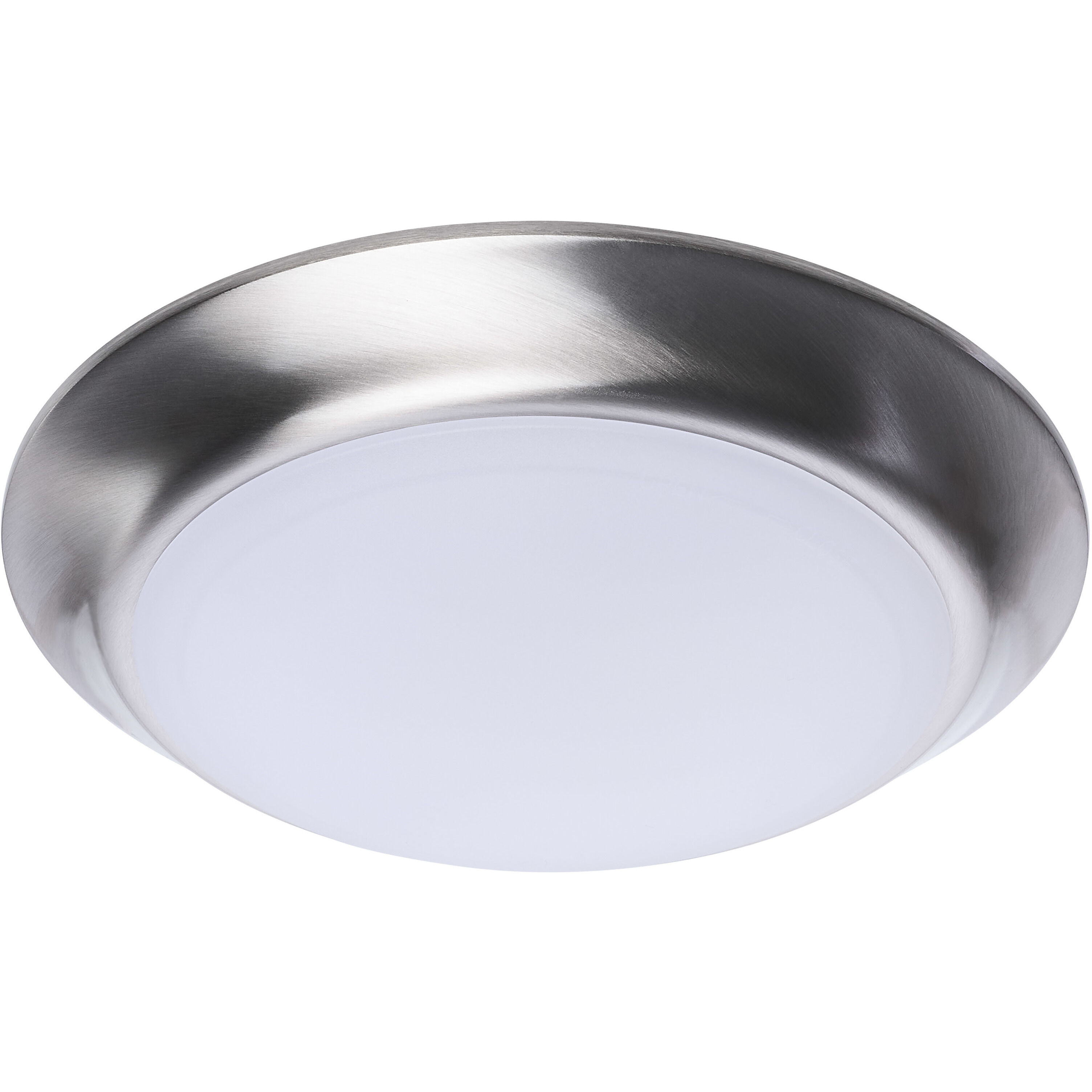 ColorQuick LED 7.4 inch Brushed Nickel Close-to-Ceiling LED Disk Ceiling Light