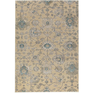 Serene 87 X 63 inch Neutral and Gray Area Rug, Polyester and Polypropylene