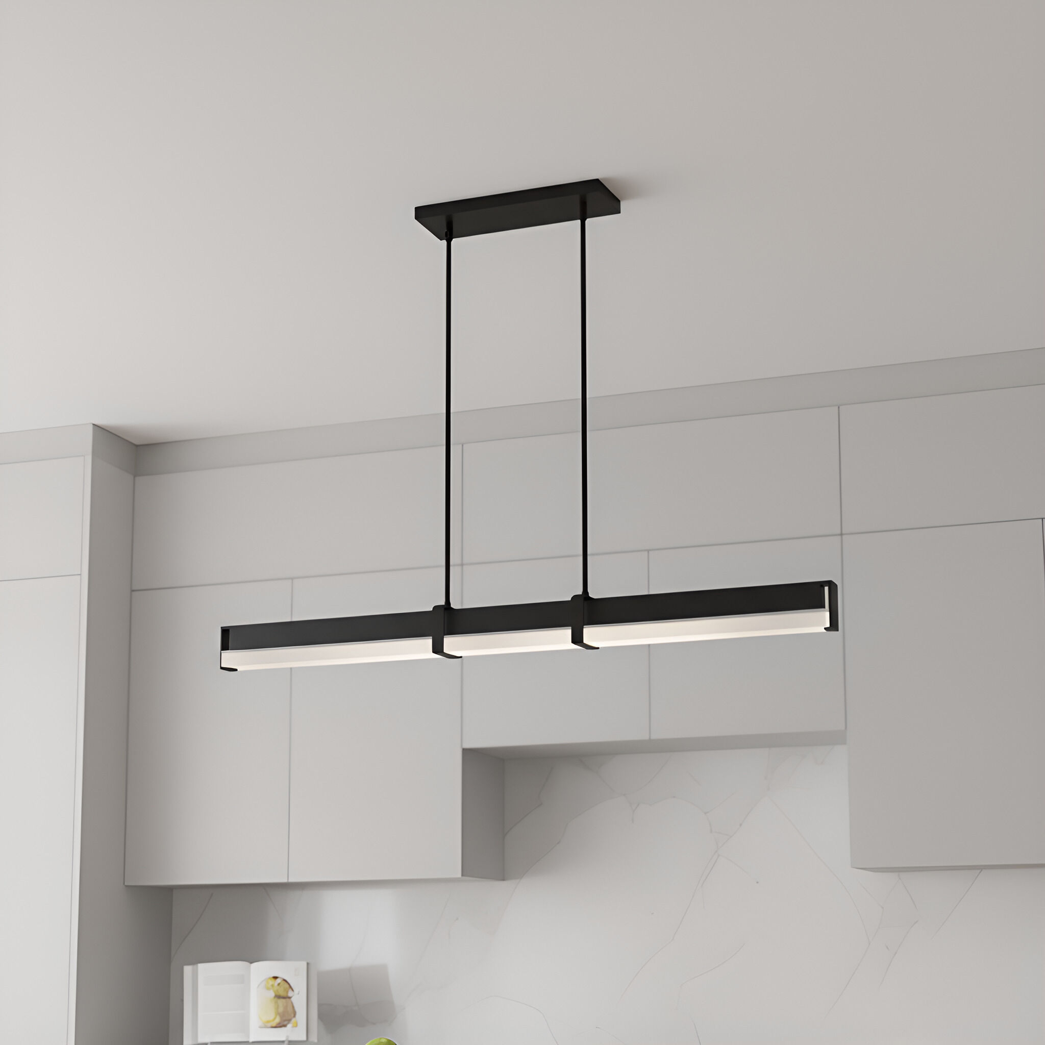 Theodore LED 48 inch Matte Black Island Light Ceiling Light