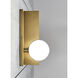 Sean Lavin Orbel 1 Light 6.7 inch Natural Brass Wall Sconce Wall Light in Incandescent