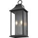 Shepard 2 Light 20.5 inch Black Outdoor Wall Sconce