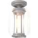Fairwinds 1 Light 7 inch Coastal Burnished Steel Outdoor Semi-Flush