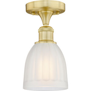 Brookfield 1 Light 5.75 inch Satin Gold Semi-Flush Mount Ceiling Light