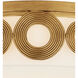 Gyges LED 18 inch Brass Flush Mount Ceiling Light