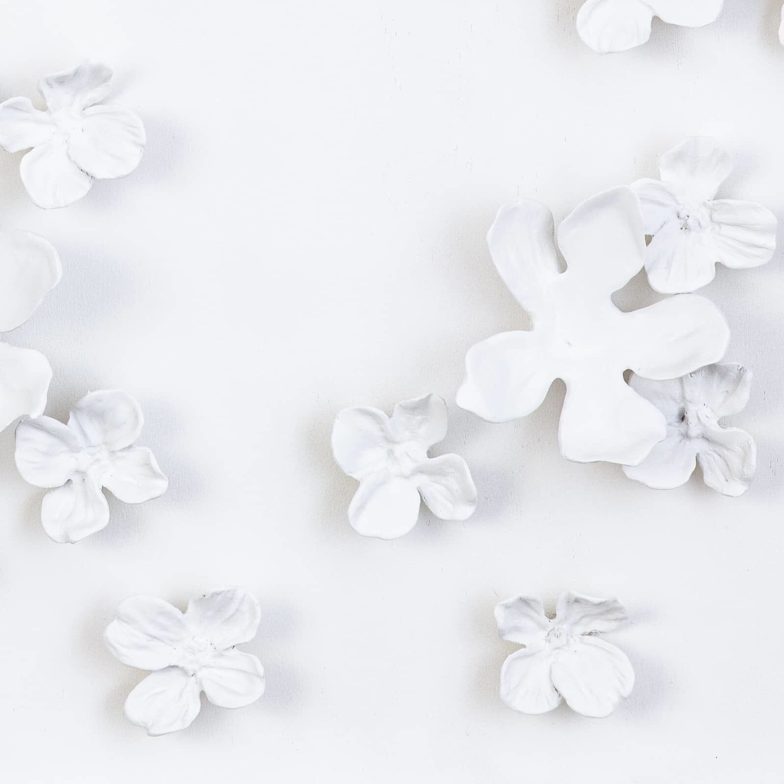 Dogwood White Wall Art, Bouquet II
