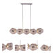 Poppy 5 Light 56.25 inch Pearlized Antique Brass Island Light Ceiling Light