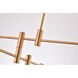 Canada 8 Light 32 inch Brass Chandelier Ceiling Light