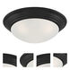 Tap 2 Light 14 inch Matte Black Flush Mount Ceiling Light