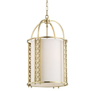 Infinity 4 Light 14 inch Aged Brass Pendant Ceiling Light