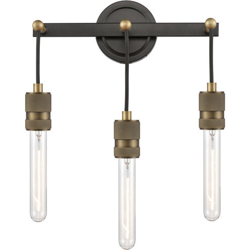 Restoration Ellis LED 13.63 inch Black Antique Brass Bath Vanity Light Wall Light