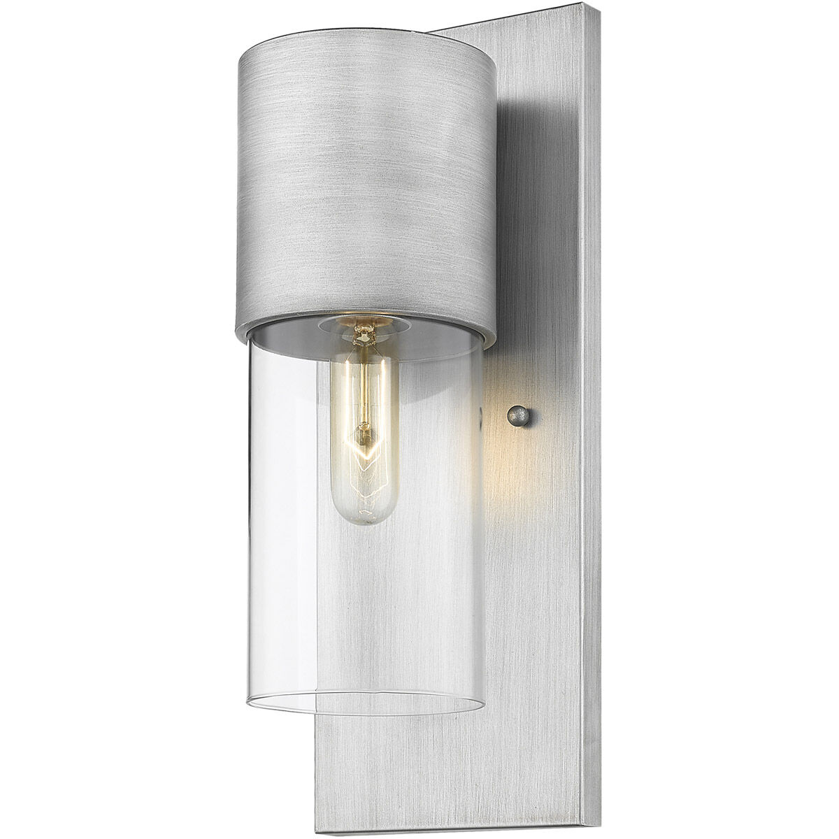 Cooper 1 Light 16 inch Matte Nickel Exterior Wall Mount